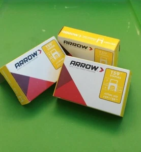 (3 PACKS) Arrow 5911881/4" (6mm) x 5/16" (8mm) Insulated Staples - WHITE - Picture 1 of 3