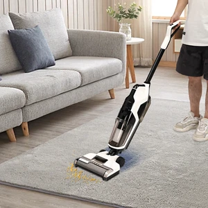 Scopa aspirapolvere senza fili bagnato e secco a batteria multifunzione per pavimenti duri - Foto 1 di 23