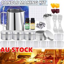 152X Candle Making Kit DIY Candle Craft Tool Set Pouring Pot Oil Wicks Wax Gift