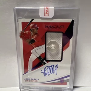 2021 Immaculate Collection Jose Garcia RPA Auto Button patch 1/8. Rare - Picture 1 of 6