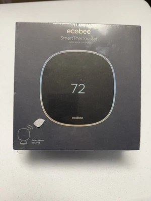 ecobee SmartThermostat - EB-STATE5-01 с голосовым управлением, включает в себя умный датчик - Изображение 1 из 3