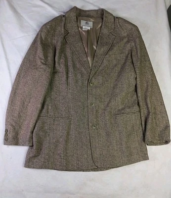 Abrigo deportivo The Territory Ahead para hombre grande 100 % seda pura 3 botones blazer informal Foto 1 de 4