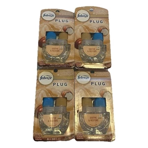 Febreze Plug Whipped Warm Sugar Shea Butter Refills Lot Of 4 New Soothe Restore - Picture 1 of 4