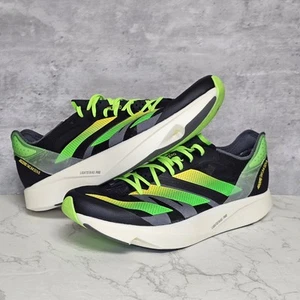 Adidas Adizero Takumi Sen 8 Black Solar Green Trainers GY8405 Shoes UK 12 New - Picture 1 of 11