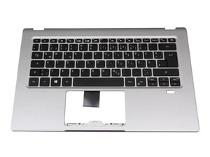 Acer Swift 1 (SF114-34) oryginalna klawiatura z Topcase DE (niemiecki) czarna/sil - Zdjęcie 1 z 5
