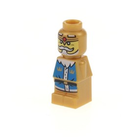 1x Lego Micro Figure Heroica King Pearl Gold Toy Figure Ilrion 3874 85863pb093