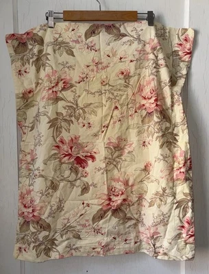 Pottery Barn Single Standard Pillowcase Beige Floral French Country - Image 1 of 4