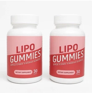 Lipo Apple Cider Vinegar Gummies 30 Gummies (Lot of 2) Exp 07/2026 - Picture 1 of 5