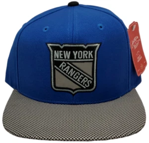 New York Rangers Snapback Cap Flat Bill Stitched Logo Rubber Brim B2 - Picture 1 of 4