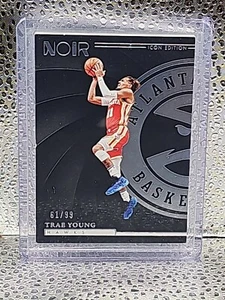 Trae Young 2023-24 Panini Noir /99 Black Icon Edition Atlanta Baske #84 SSP - Picture 1 of 3