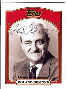 Roland Hemond Custom handsignierte signed Karte - JSA zertifiziert - LESEN - Bild 1 von 3