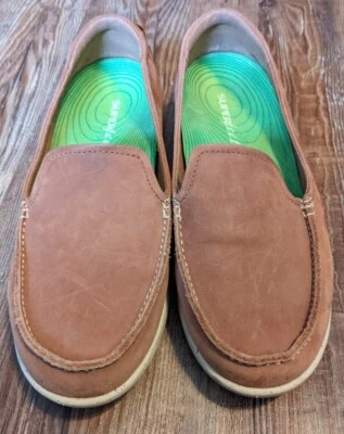 Superfeet Fir FX womens brown leather orthotic slip on loafer size 7 - Image 1 of 4