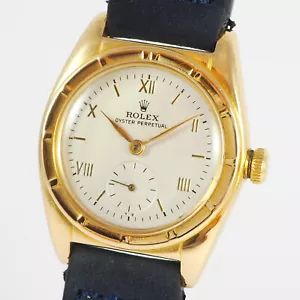 Rolex Oyster Perpetual Bubble Back - Herrenuhr in 18ct Gold - Ref. 5013 - selten - Bild 1 von 13