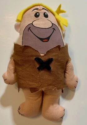 Muñeco de peluche Barney Rubble 1972 vintage 6" KTC Knickerbocker Toys Picapiedra Foto 1 de 3