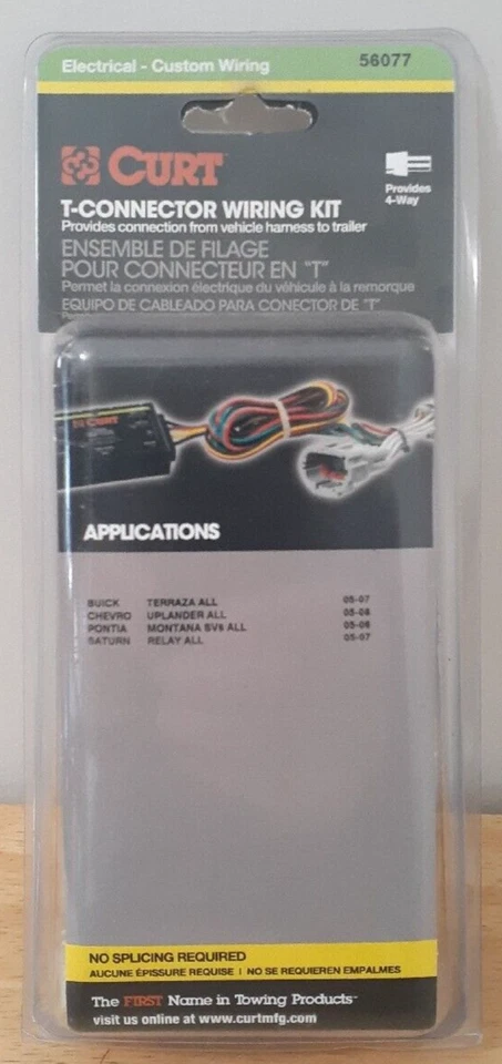 Arnés de cableado personalizado Curt 56077 para Buick Terraza/Chevrolet Uplander Foto 1 de 3