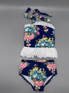 Eleanor Rose Liliana Tankini Set Crazy Bouquet Floral Swimsuit 12 Month NEW - Picture 1 of 4