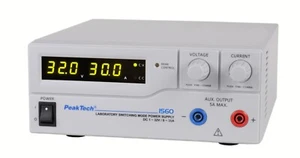 PeakTech 1560 – Labornetzgerät DC 1-32V / 0-30A DC-Schaltnetzteile, Stromversorg - Picture 1 of 3