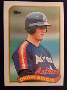 1989 Topps Craig Biggio Rookie Houston Astros #49 - Picture 1 of 2
