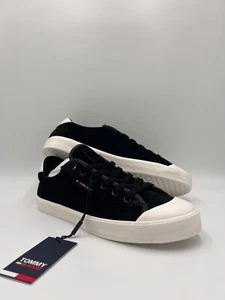 Tommy Jens Zapatos Hombre 44 Cuero / Zapatillas Negro Ligero Comodidad Casual Sale - Imagen 1 de 11