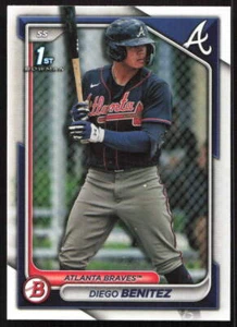 2024 Bowman #BP-39 Diego Benitez Prospects Atlanta Braves - Picture 1 of 2
