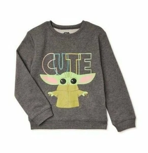Star Wars Girls Cute Yoda Sweatshirt Cute NWT - Picture 1 of 6