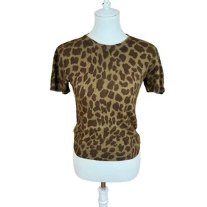 Newport News Damen weicher kuscheliger Leoparden Pullover Oberteil Angora Lammwolle Gr. M - Bild 1 von 6