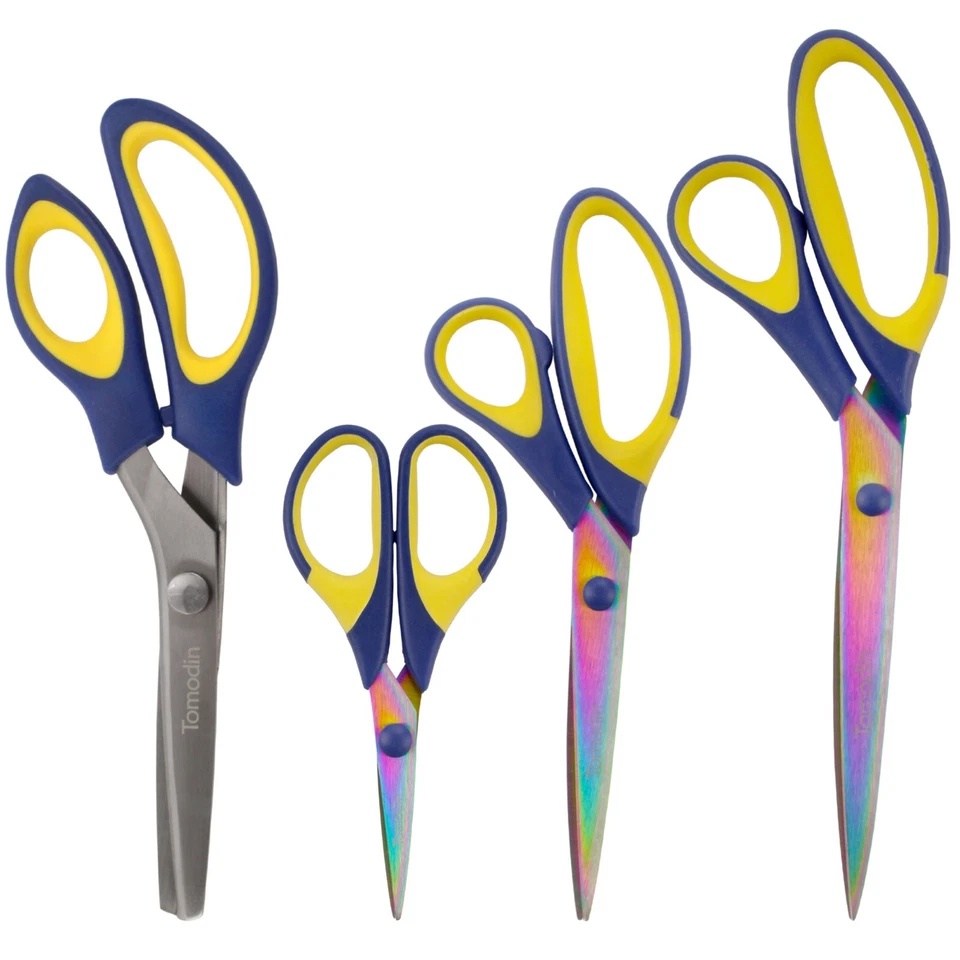 JubileeYarn Titanium Scissors Set - Pinking, Sewing, Arts, Crafts, Office - Image 1 of 1