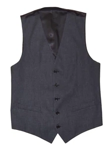 $1,195 Dolce & Gabbana Mens Suit Vest Waistcoat Charcoal Gray Italy 38 EU (48) - Picture 1 of 4