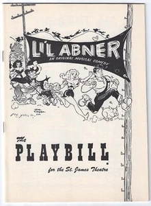 Original Playbill 1957 Li'l Abner at the St. James Theatre - Picture 1 of 3