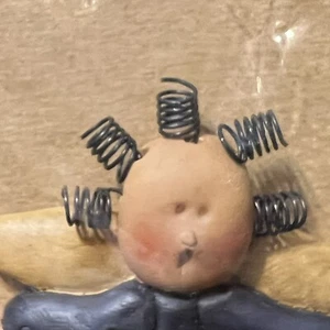 Blossom Bucket Pin Curly Haired Angel New in Package - Picture 1 of 6