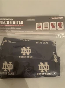 NWT Colosseum Neck Gaiter One Size Navy Notre Dame Retail: $22 (MW-686 X5) - Picture 1 of 4