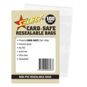 Resealable Bags (100 Pack) for One Touch Card Safe - Picture 1 of 1