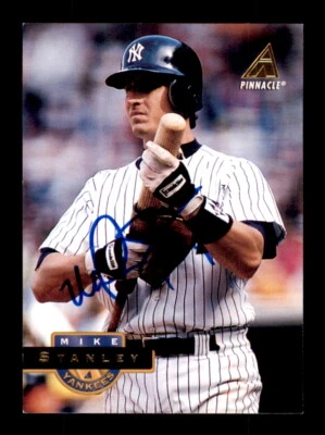 1994 Pinnacle #338 Mike Stanley - On Card Autograph - Image 1 of 2
