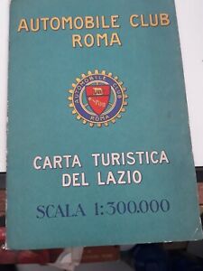 Carta turistica del Lazio automobile club roma 1959