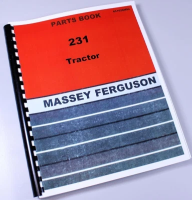 Catálogo de piezas de tractor Massey Ferguson 231 manual libro números de montaje Foto 1 de 4