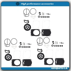 Triple Carb Rebuild Kit For Yamaha XL XLT 1200 GP1200R GPr1200 Xl1200 XLT1200 NJ - Picture 1 of 7