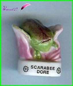 Feve Les Insectes Edition Atlas " Le Scarabée Doré " Scarab #C34 - Foto 1 di 1