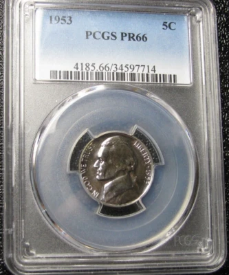 1953 PROOF Jefferson Nickel ---- PCGS Proof-66 Coin ---- #031C - Image 1 of 4