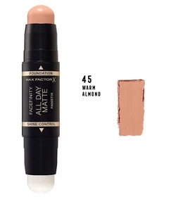 Max Factor Facefinity All Day Matte Pan Stik Foundation - #45 Warm Almond - Picture 1 of 2