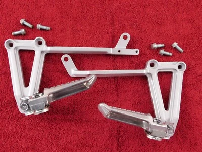 L&R Passenger Pegs & Brackets *MINT! Rear Footrest 88-07 EX250 250R Ninja 250 - Image 1 of 4