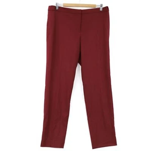 Calvin Klein Women's Highline Straight Fit Pants $89, Size 10, Brick Red - Picture 1 of 4