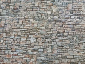 Pack of 3x 3D Cardboard Sheet OO/HO Quarrystone Wall 25x12.5 cm Noch 56640 - Foto 1 di 1
