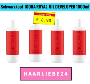 Schwarzkopf Igora Royal Oil Developer 1000ml ÖL Entwickler 3% 6% 9% 12% - Bild 1 von 5