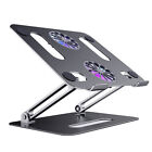 Adjustable Laptop Stand with Cooling Fan Notebook Lifting Holder (Grey)