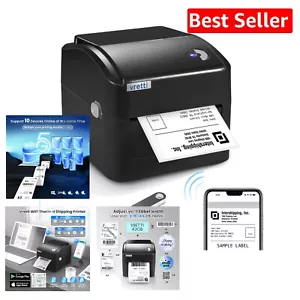 High-Speed 4x6 Thermal Label Printer: USB & WiFi Compatible for Quick Shipping - Picture 1 of 9