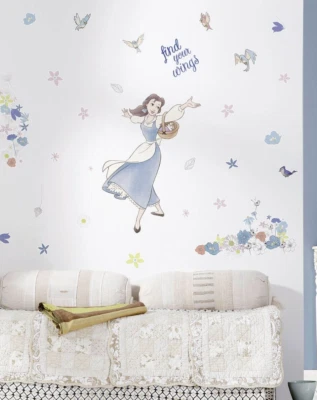 Belle Wall STICKERS SET 50x70 cm large Beauty and the Beast Disney 34 parts - Image 1 of 4