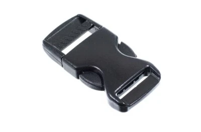 Hebilla negra plana Paracord Planet de 3/4 pulgadas - Paquete de 25 Foto 1 de 3