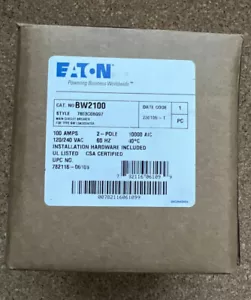 Interruptor circuito Eaton Cutler Hammer BW2100,2 polos 100 amperios tipo BW 10 K 120/240 VAC - Imagen 1 de 7