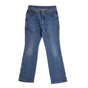Wrangler Blue Straight Leg Denim Jeans UK Women's Size 10 W28 L28 L154 - Picture 1 of 5