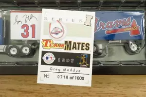 Matchbox 1997 Team Mates Greg Maddux 718/1000 Atlanta Braves Die Cast Truck Toy - Picture 1 of 6